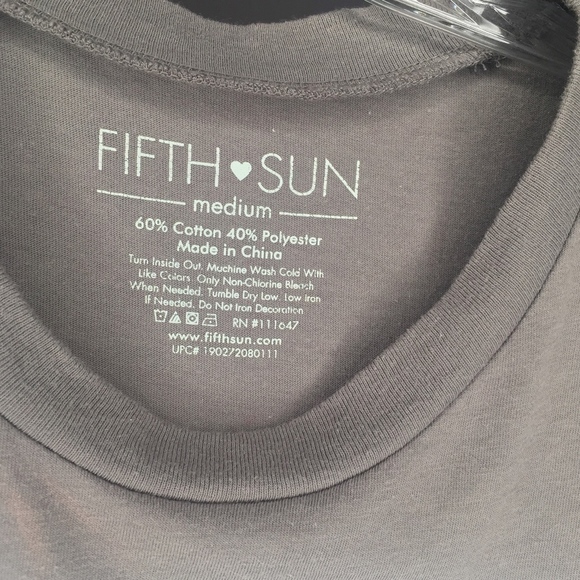 FIFTH SUN | Pizza is life gray muscle tee - Picture 4 of 4
